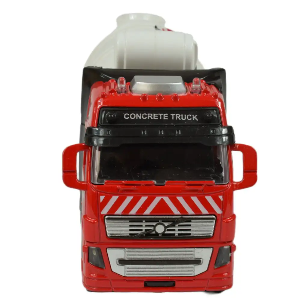 Alloy Car: Lendkerekes betonkeverő teherautó fénnyel és hanggal kétféle változatban 19cm 1db kép 6