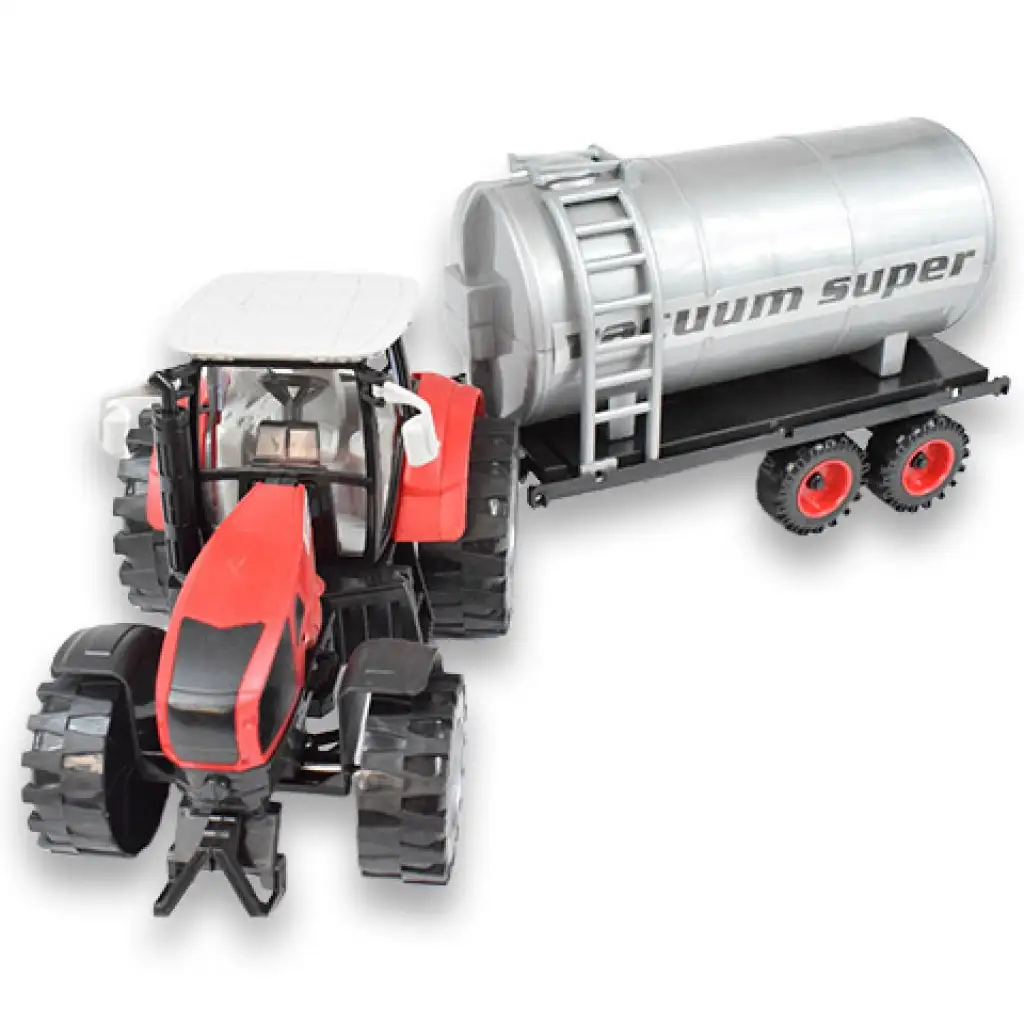 Farm Truck Series: Piros vagy zöld víztartályos traktor 46cm kép 3