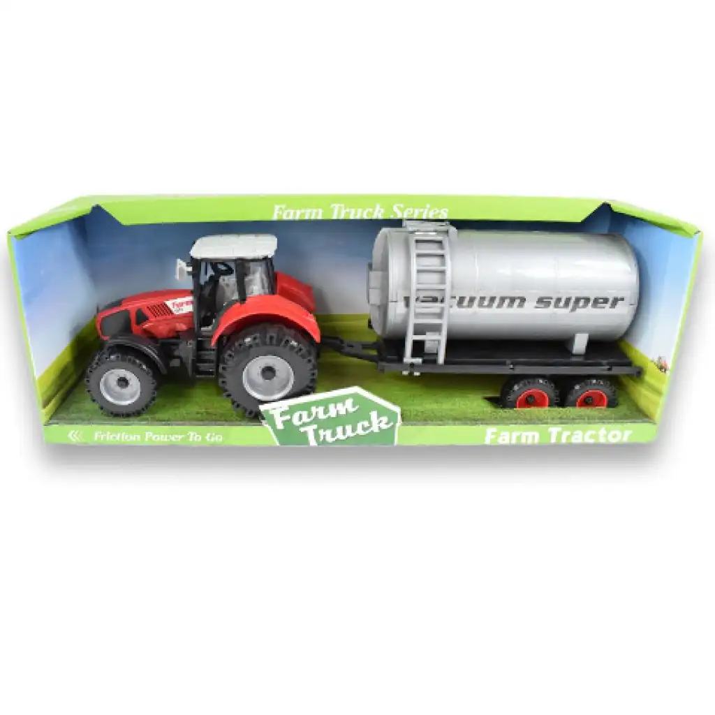 Farm Truck Series: Piros vagy zöld víztartályos traktor 46cm kép 7