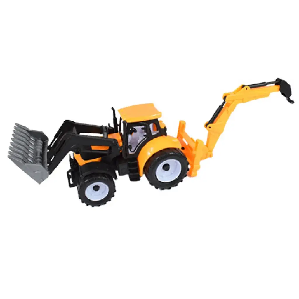 Engineering Truck: Kotrórakodó traktor munkagép kétféle változatban 39cm kép 6