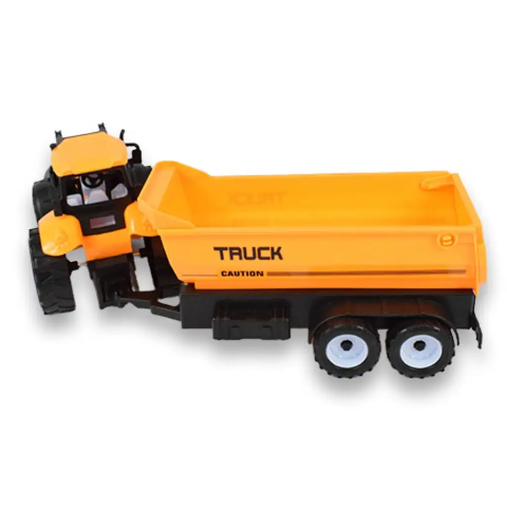 Engineering Truck: Kotró traktor munkagép utánfutóval 45cm kép 5