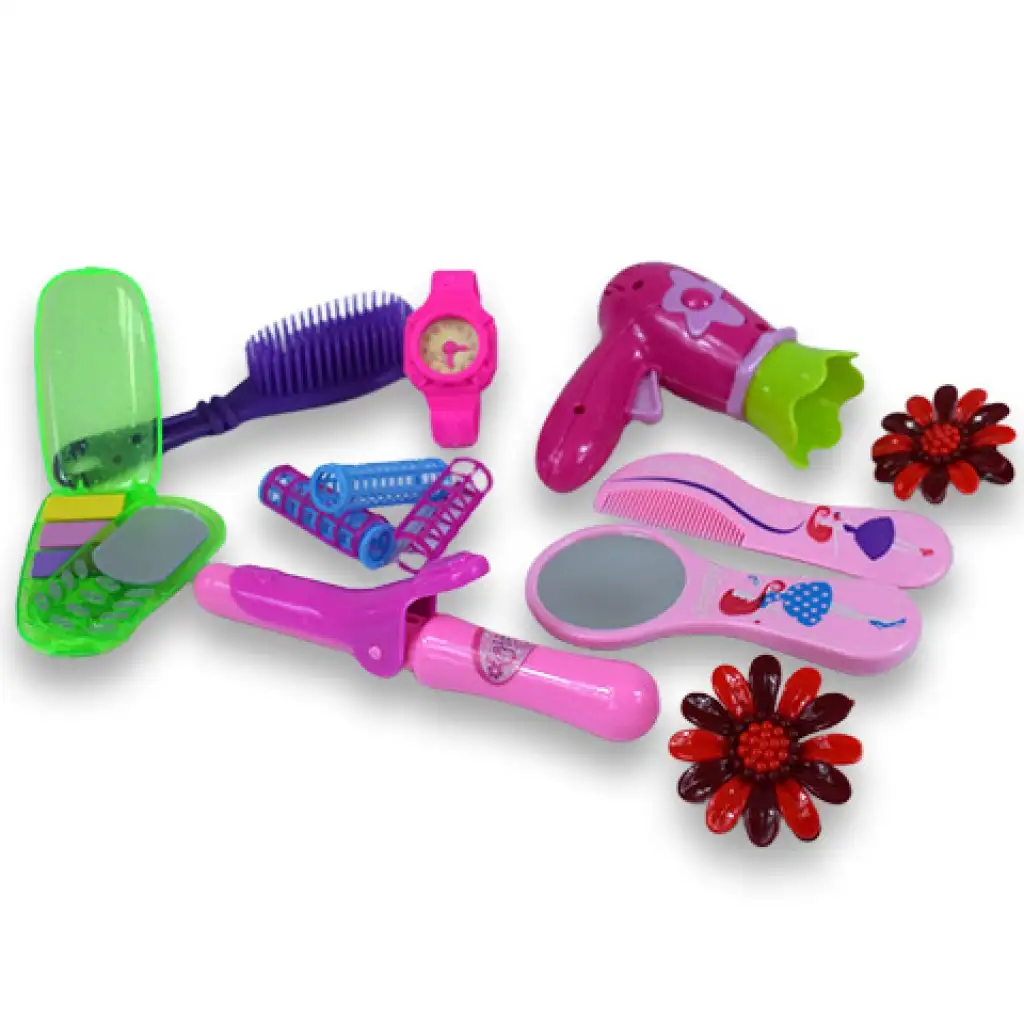 Vouge Girl: 11 részes szépség szett hajcsatokkal, hajszárítóval és telefonnal kép 2