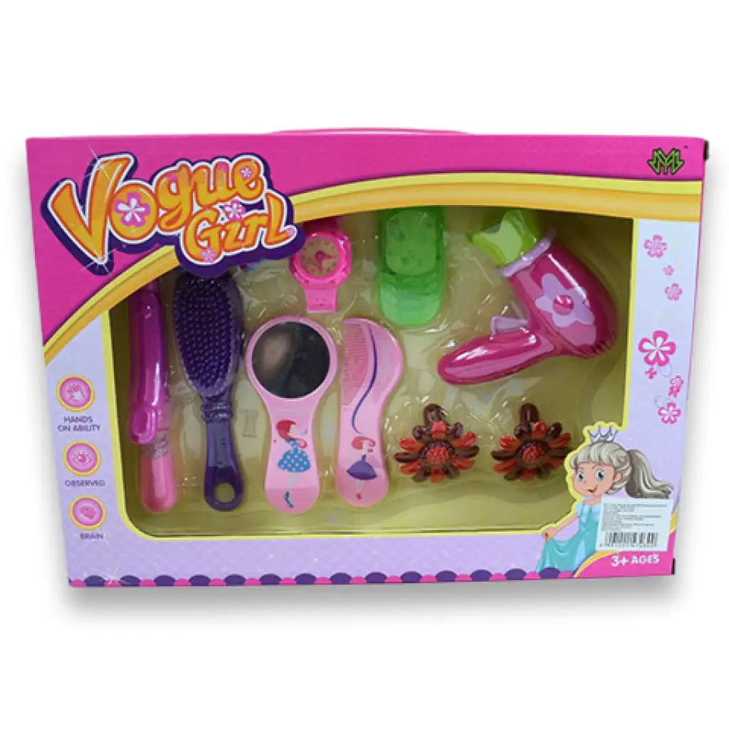 Vouge Girl: 11 részes szépség szett hajcsatokkal, hajszárítóval és telefonnal kép 6