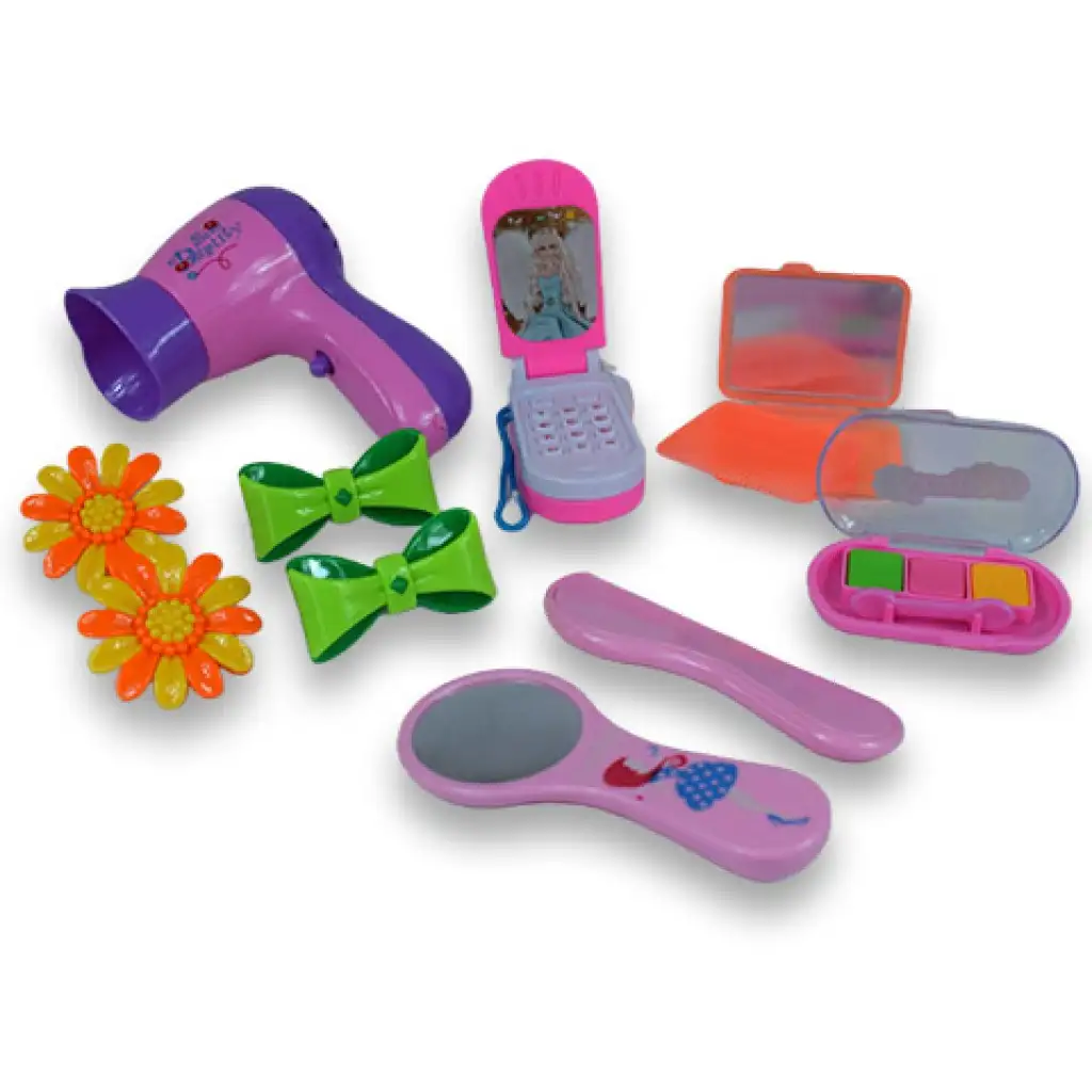 Vouge Girl: 10 részes szépség szett telefonnal, csatokkal és sminkkel kép 2