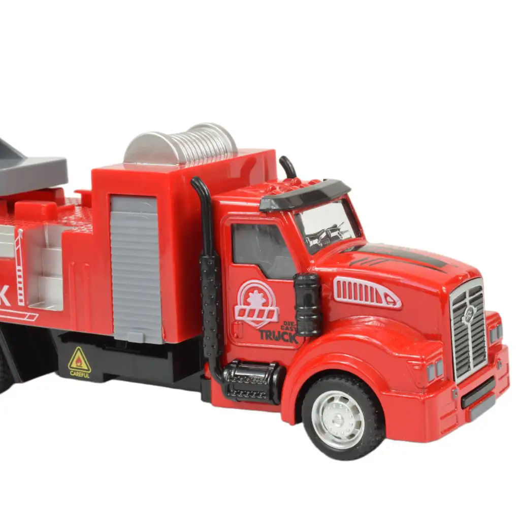 Fire Rescue: Lendkerekes tűzoltósági létrás kamion 22cm kép 5