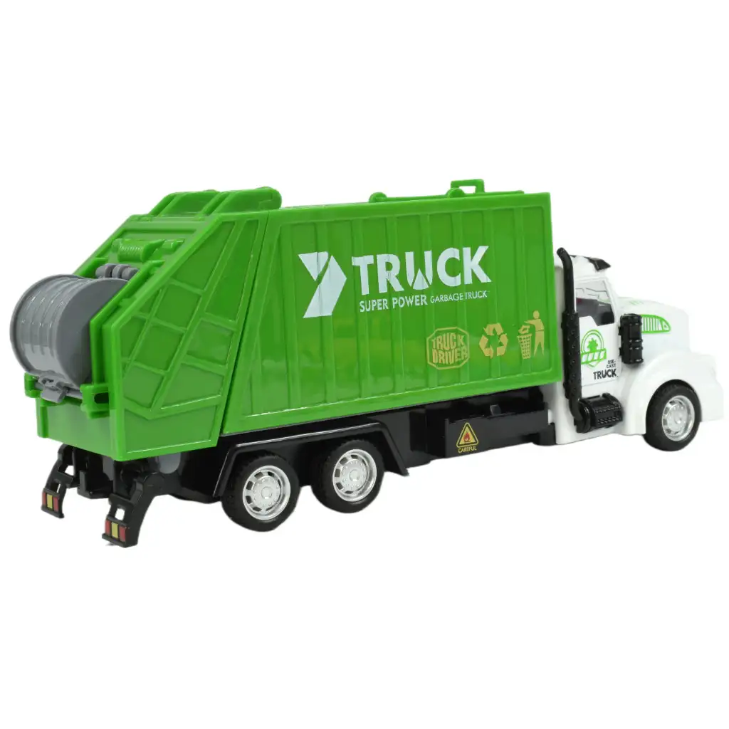 City Truck: Lendkerekes szelektívhulladék gyűjtő teherautó 22cm kép 3