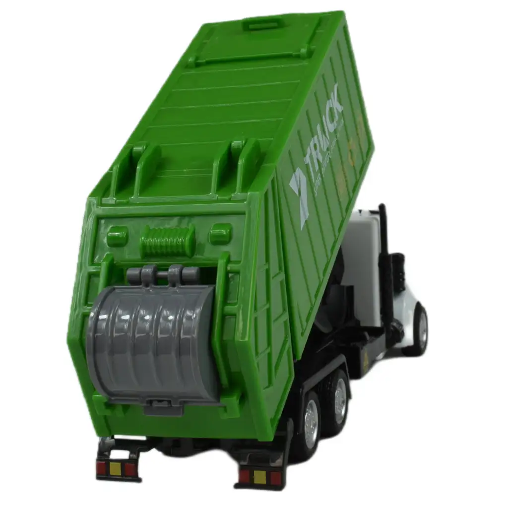 City Truck: Lendkerekes szelektívhulladék gyűjtő teherautó 22cm kép 5