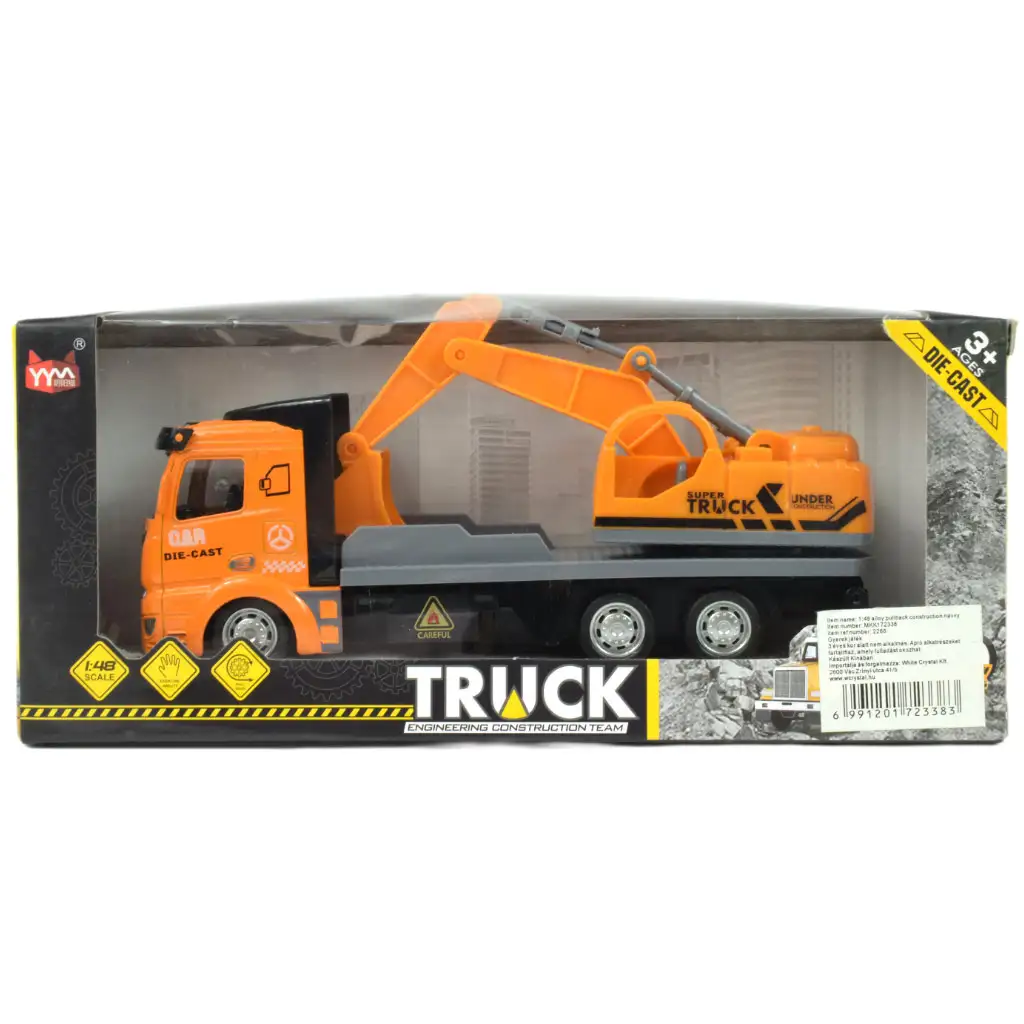 Super Truck: Lendkerekes markológépes teherautó 19cm kép 6