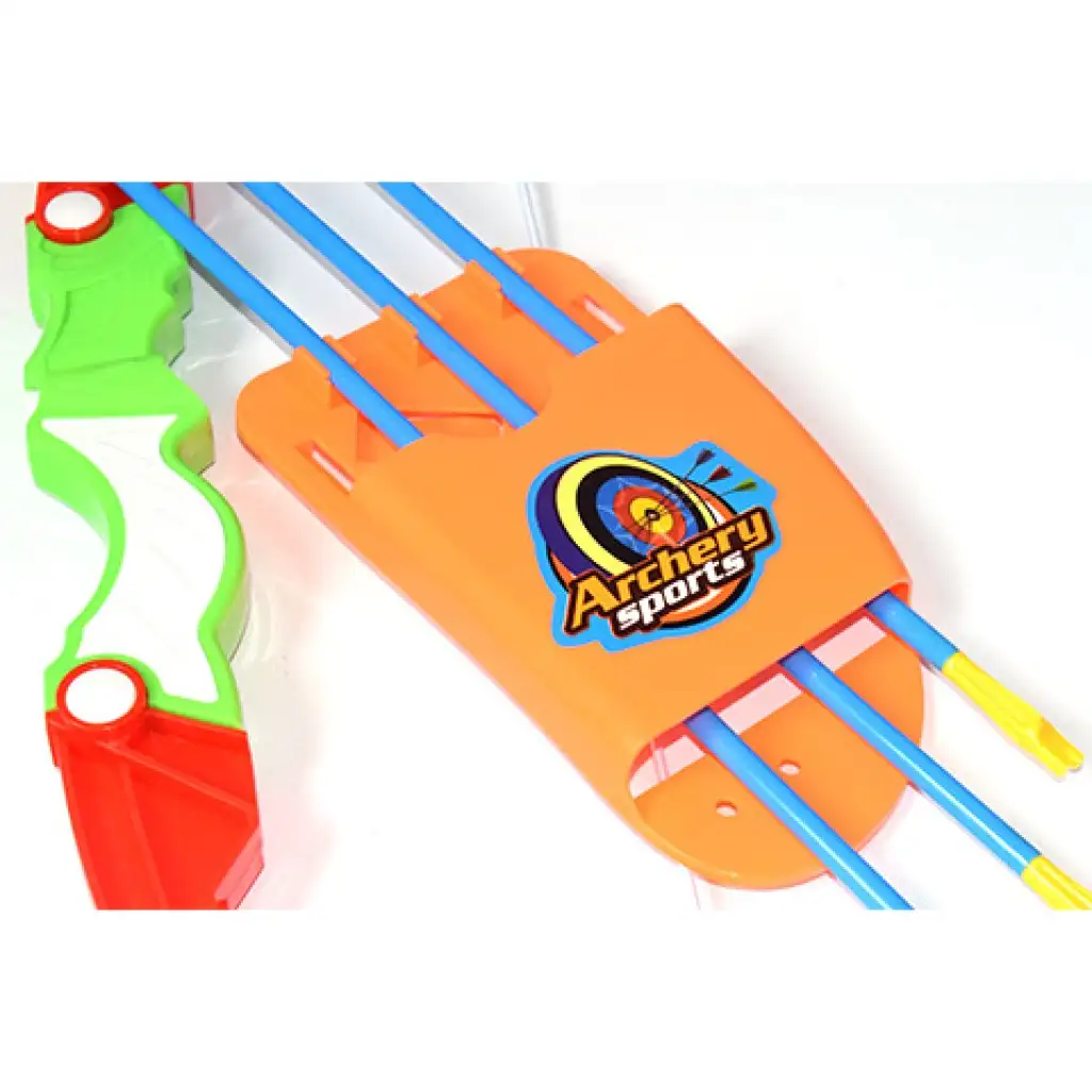 Prémium íj szett tapadókorongos nyílvesszőkkel, 10 méteres lövő távval 52cm kép 5