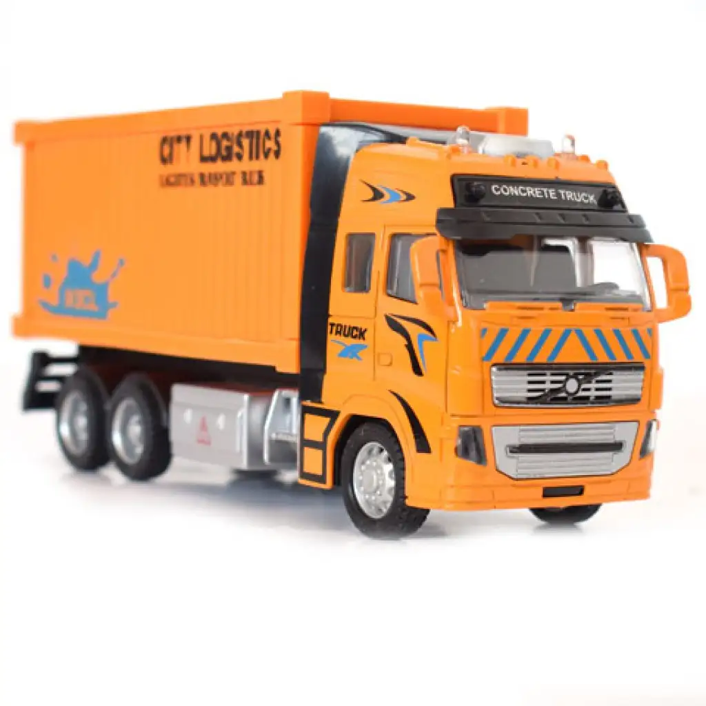 Konténeres teherautó jármű fénnyel kétféle változatban 1/38 kép 4