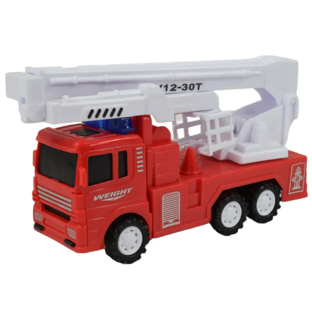 Fire Truck: Lendkerekes tűzoltóautó többféle változatban 13cm kép 2