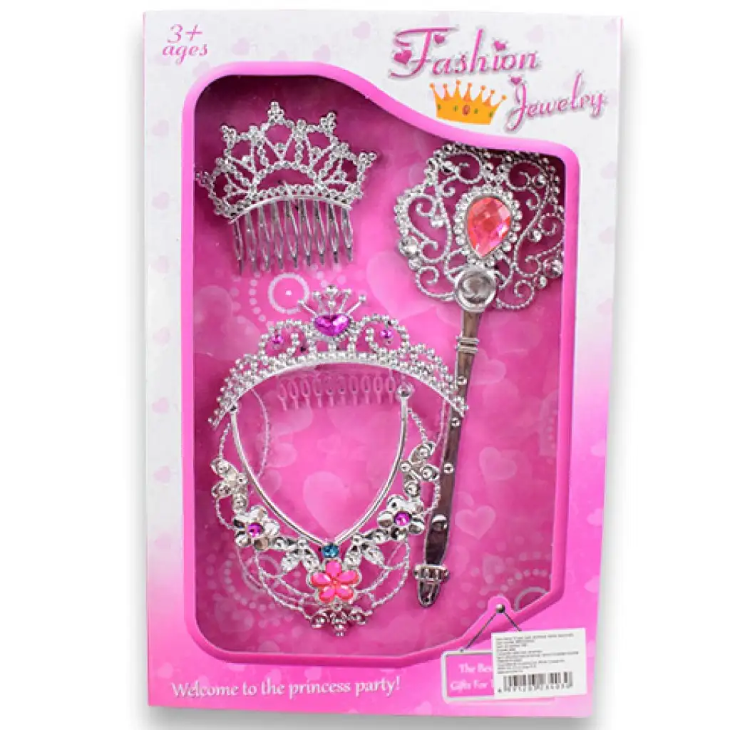 Hercegnős szépségszett tiarával, nyaklánccal és varázspálcával kép 7