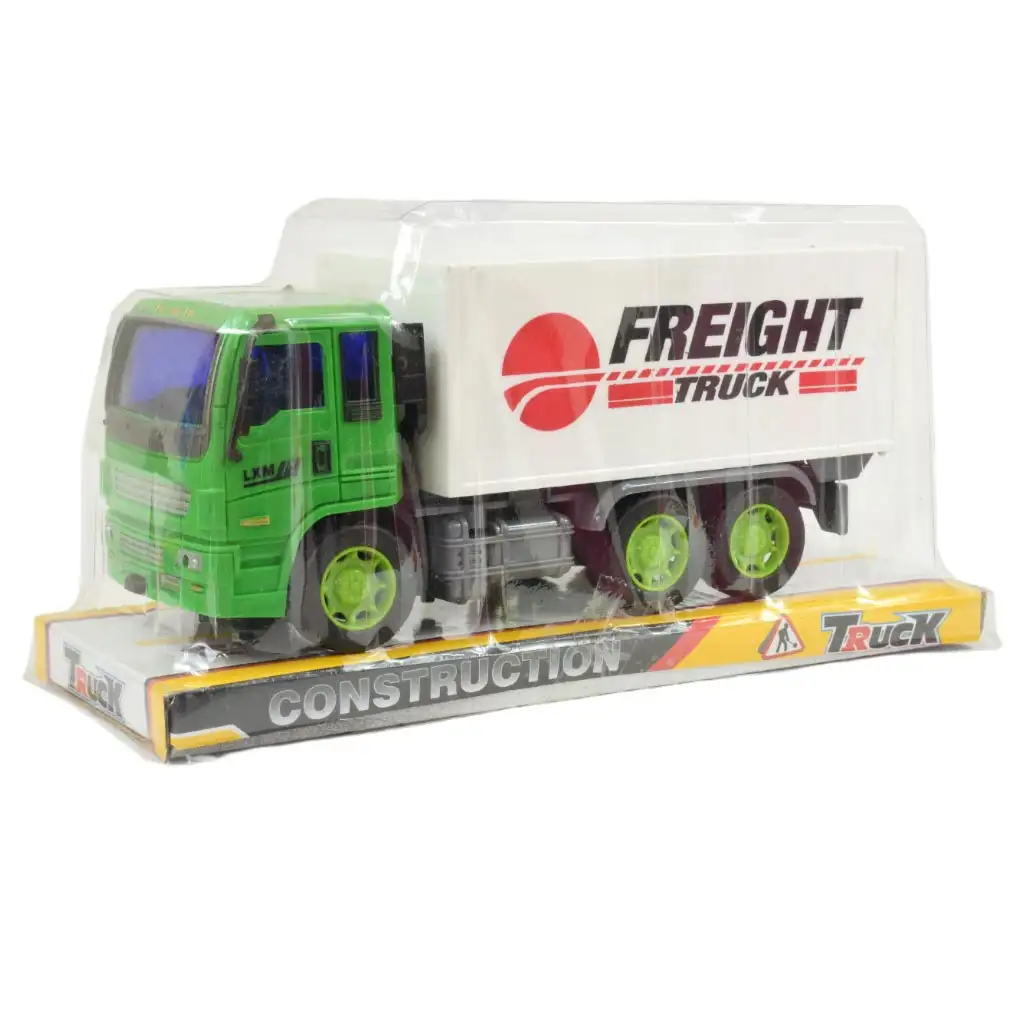 Construction Truck: Konténeres teherautó lendkerekes kialakítással 19cm kép 5