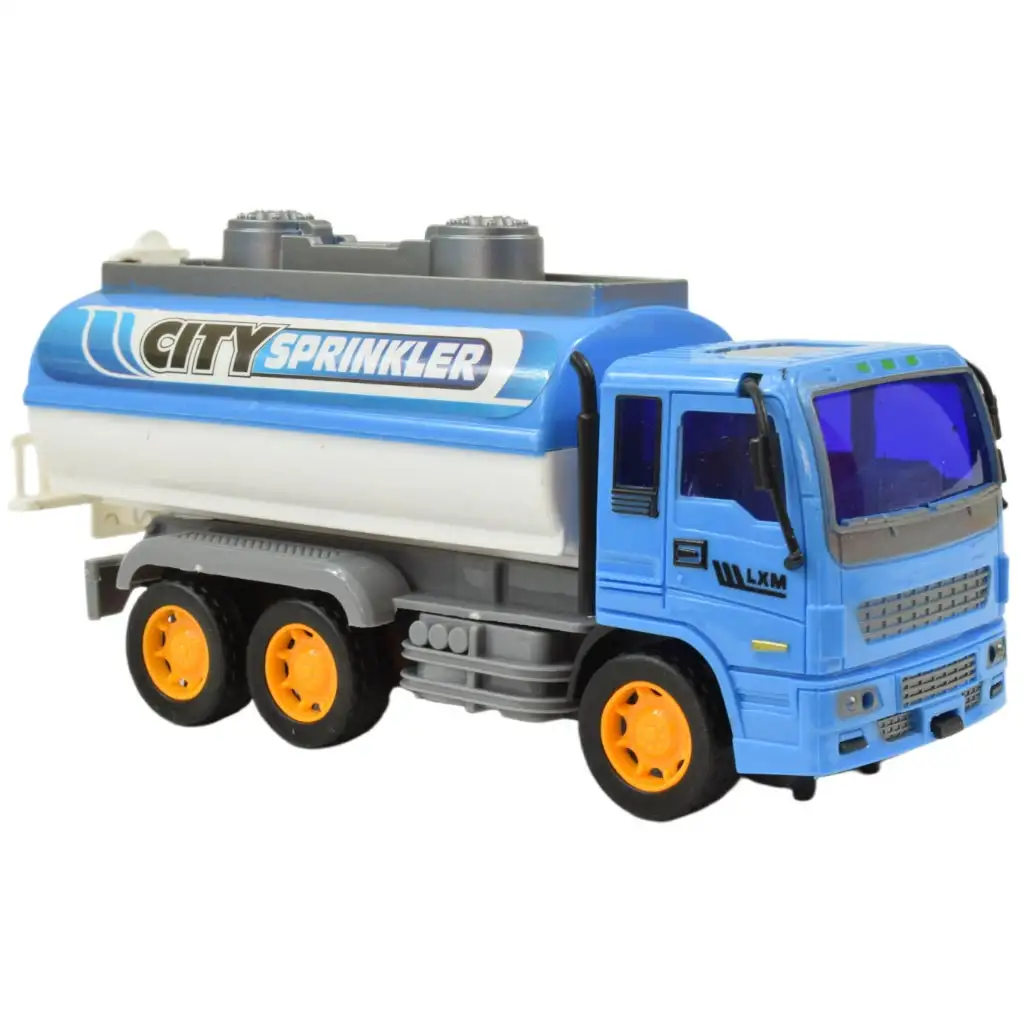 Construction Truck: Tartályos teherautó lendkerekes kialakítással 19cm kép 2