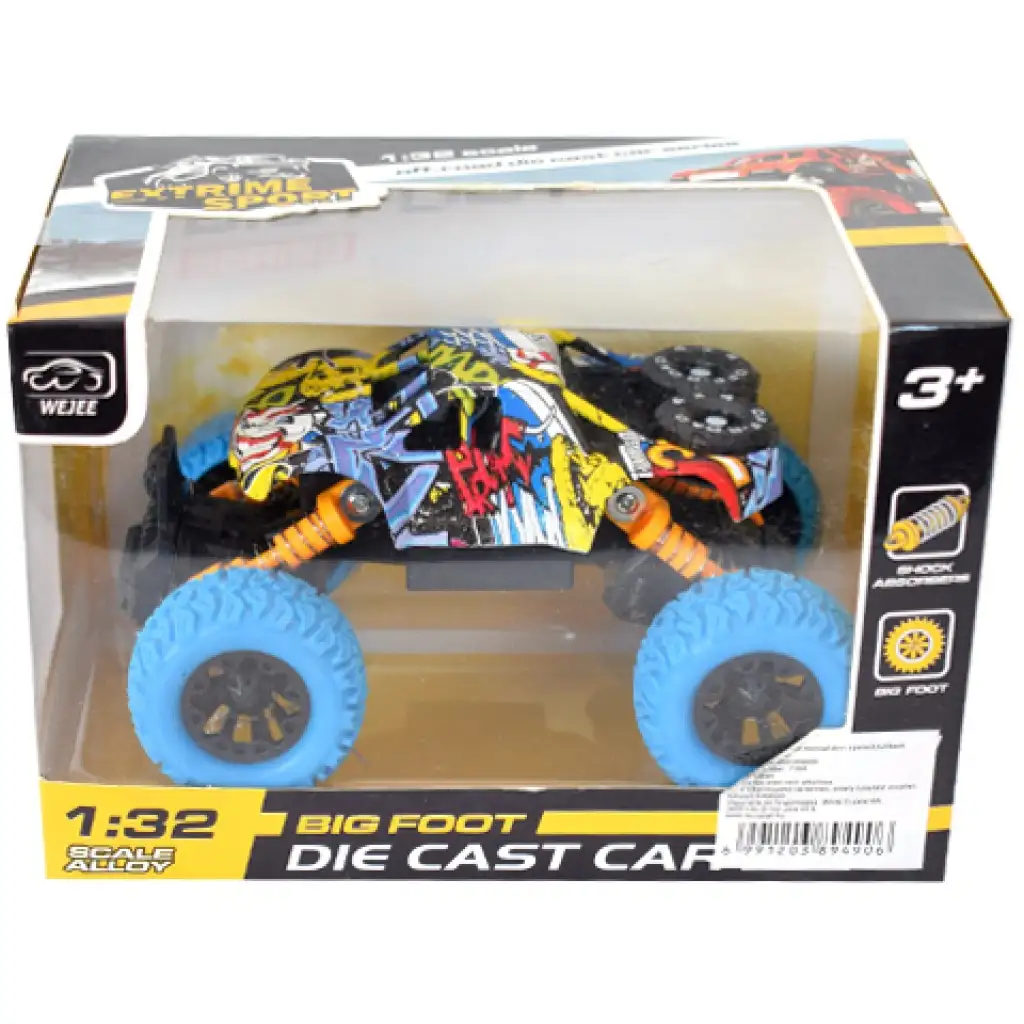 Off-Road hátrahúzós szürke terepjáró 1/32 kép 2