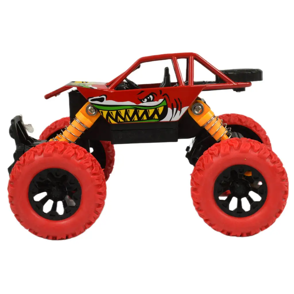 Big Foot Series: Lendkerekes cápás offroad terepjáró autó kétféle változatban 13cm kép 3
