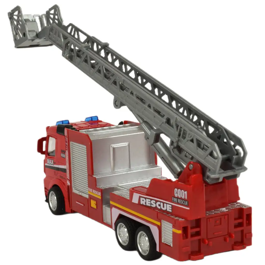 Fire Rescue: Lendkerekes tűzoltósági kamion fénnyel és hanggal többféle változatban 19cm 1db kép 4
