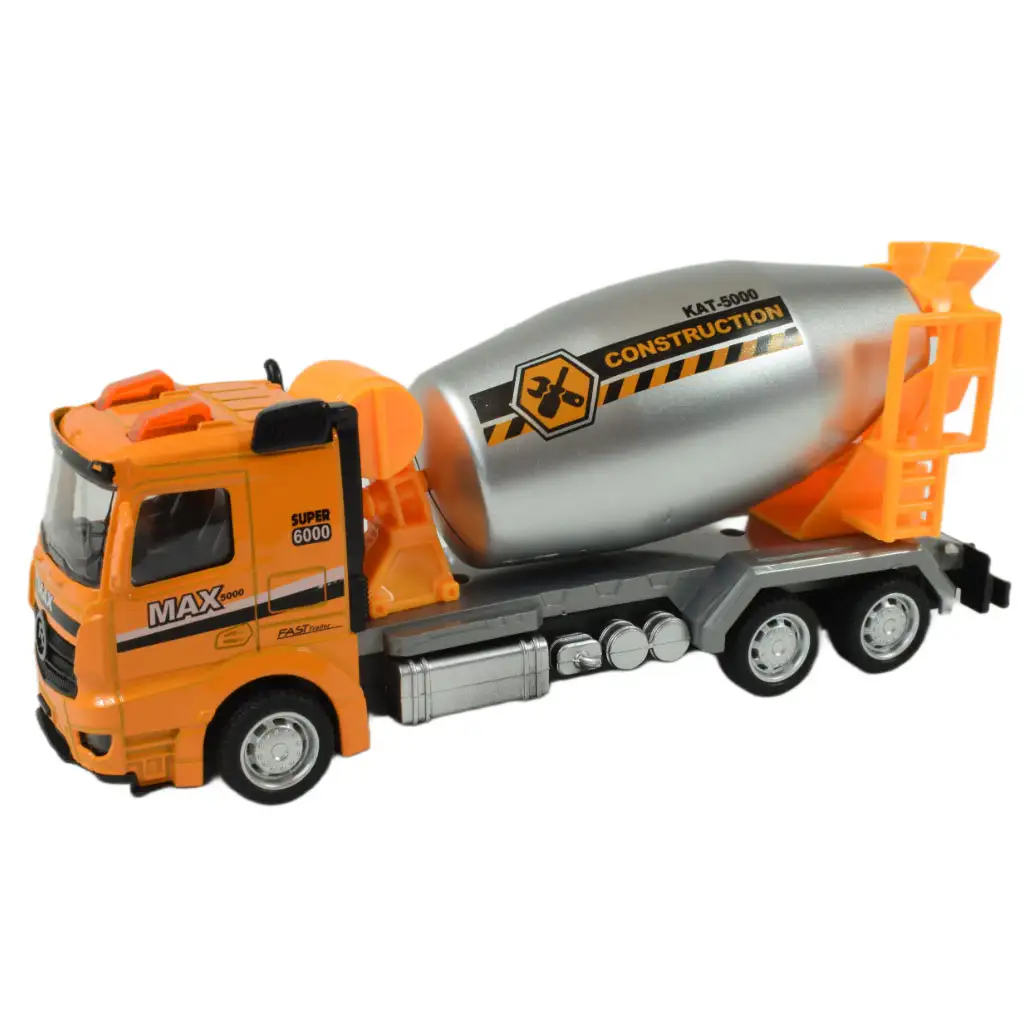 Service Team: Építőipari lendkerekes teherautó fénnyel és hanggal többféle változatban 20cm kép 8