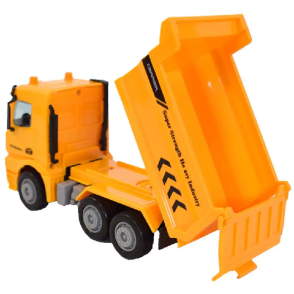 Billencses teherautó sárga színben 17cm kép 2