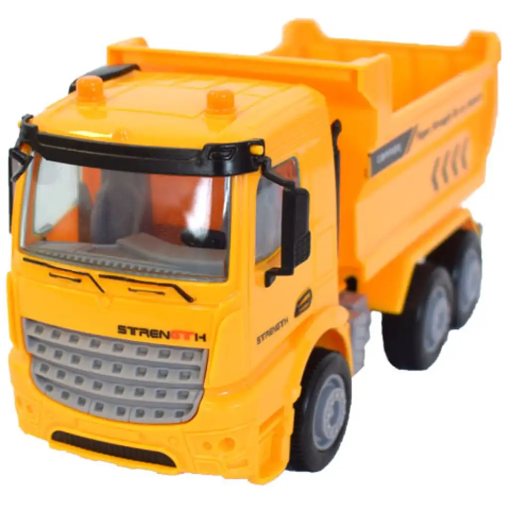 Billencses teherautó sárga színben 17cm kép 3