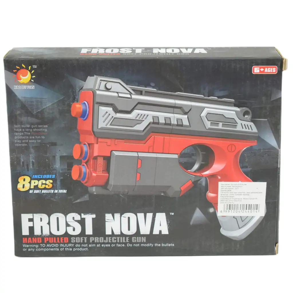 Frost Nova: Manuális szivacslövő fegyver 16 méteres lövő távolsággal 22cm kép 4