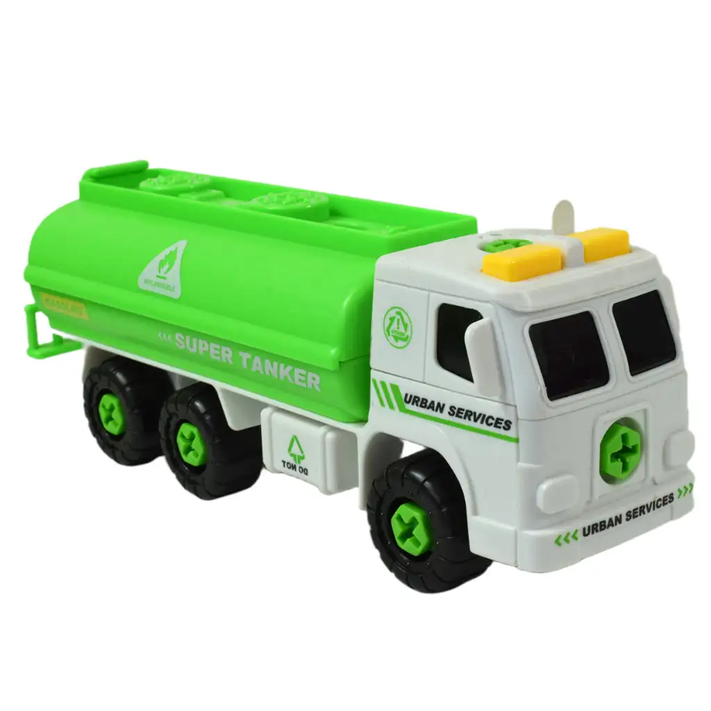 Urban Services: Szétszerelhető tartályos kamion szerszámokkal és hanggal 20cm kép 3