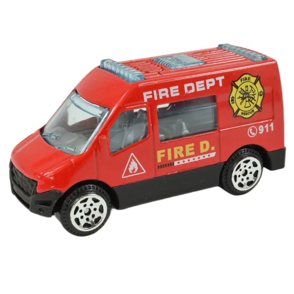 World of Trucks: Tűzoltósági kisautó többféle változatban 7cm kép 3