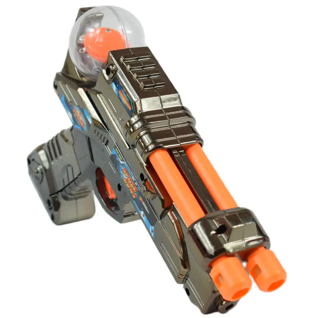 Space Warior: Metál elektromos űrfegyver fénnyel és hanggal 24cm kép 3