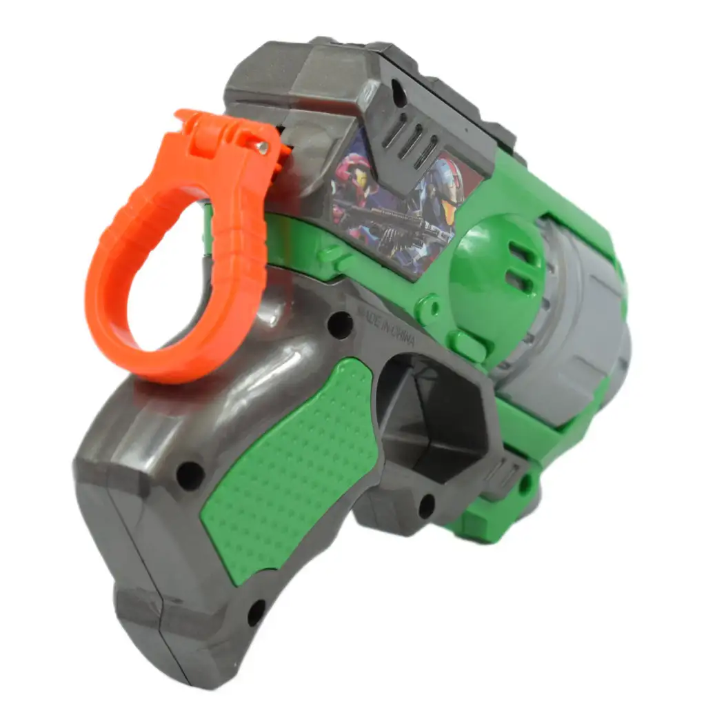 Cool Soft Bullet Gun: Kisméretű szivacslövő fegyver töltényekkel zöld színben 14cm kép 3