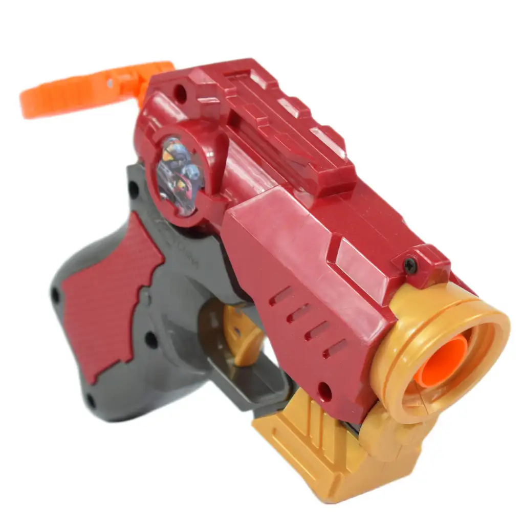 Cool Soft Bullet Gun: Kisméretű szivacslövő fegyver töltényekkel piros színben 14cm kép 3