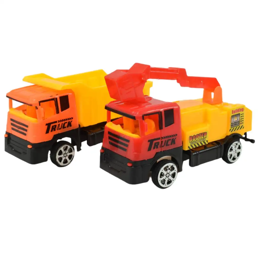 Heavy Duty: Építőipari játék szett lendkerekes autókkal és kiegészítőkkel kép 2