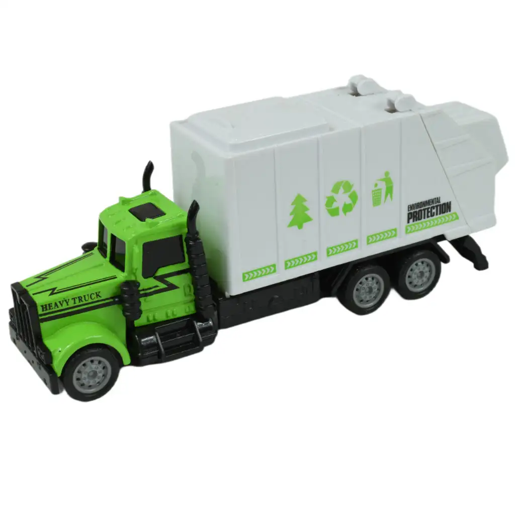 City Squad: Szemétszállító teherautó lendkerekes kialakítással kétféle változatban 1db kép 2