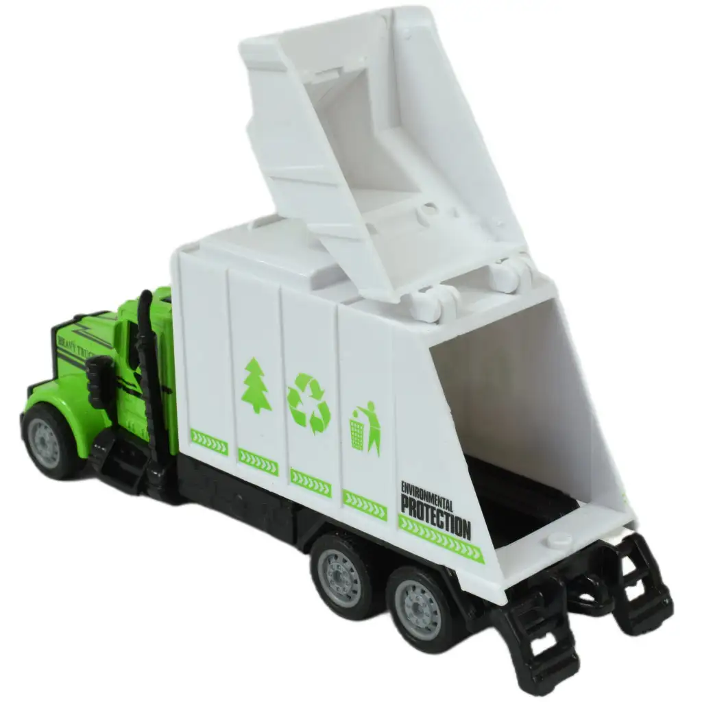 City Squad: Szemétszállító teherautó lendkerekes kialakítással kétféle változatban 1db kép 4