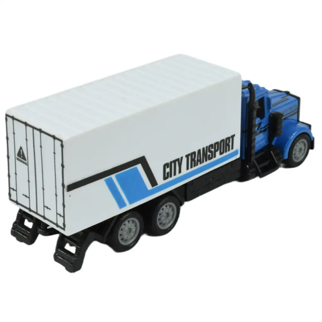 City Squad: Szállító teherautó lendkerekes kialakítással kétféle változatban 1db kép 10