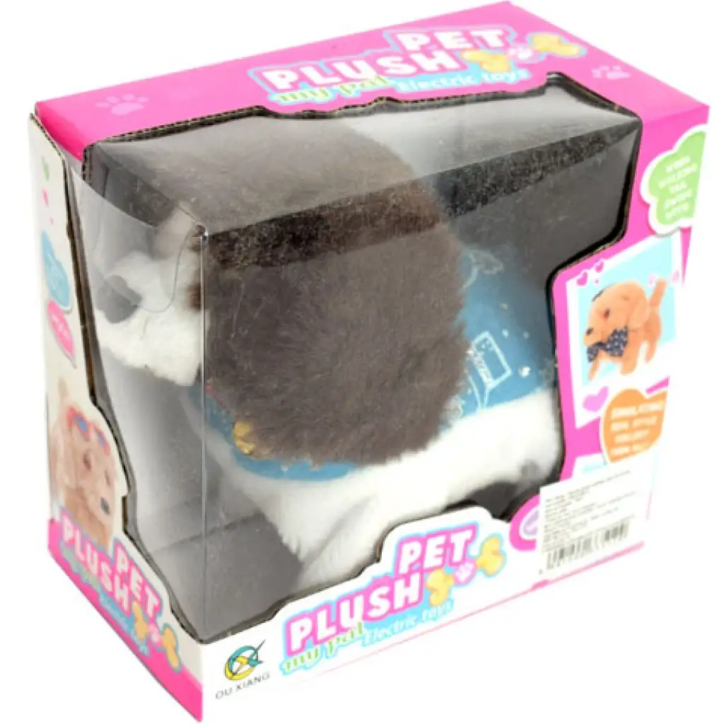 Sétáló plüss kutya hanggal többféle színben kép 4