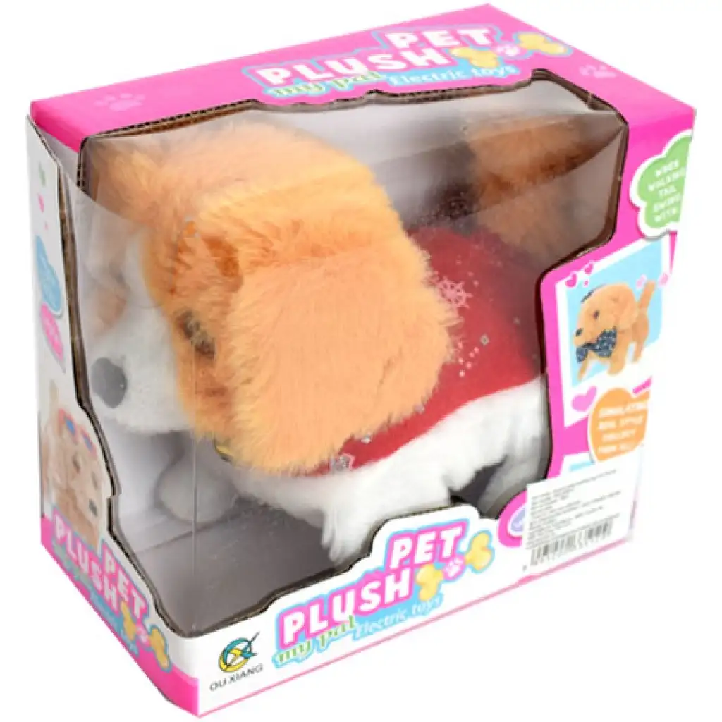 Sétáló plüss kutya hanggal többféle színben kép 5