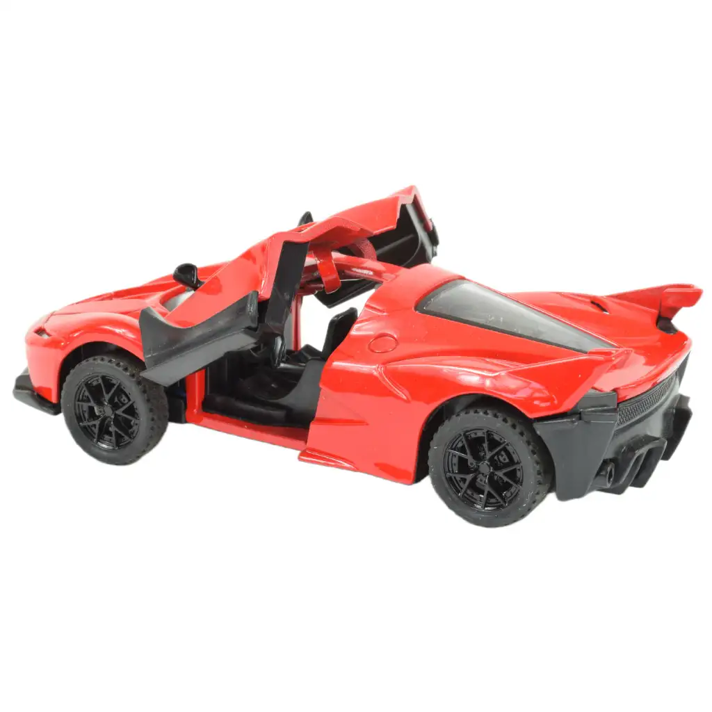 Die-Cast: Fém luxus sportautó nyitható ajtóval, többféle változatban 12cm 1db kép 3
