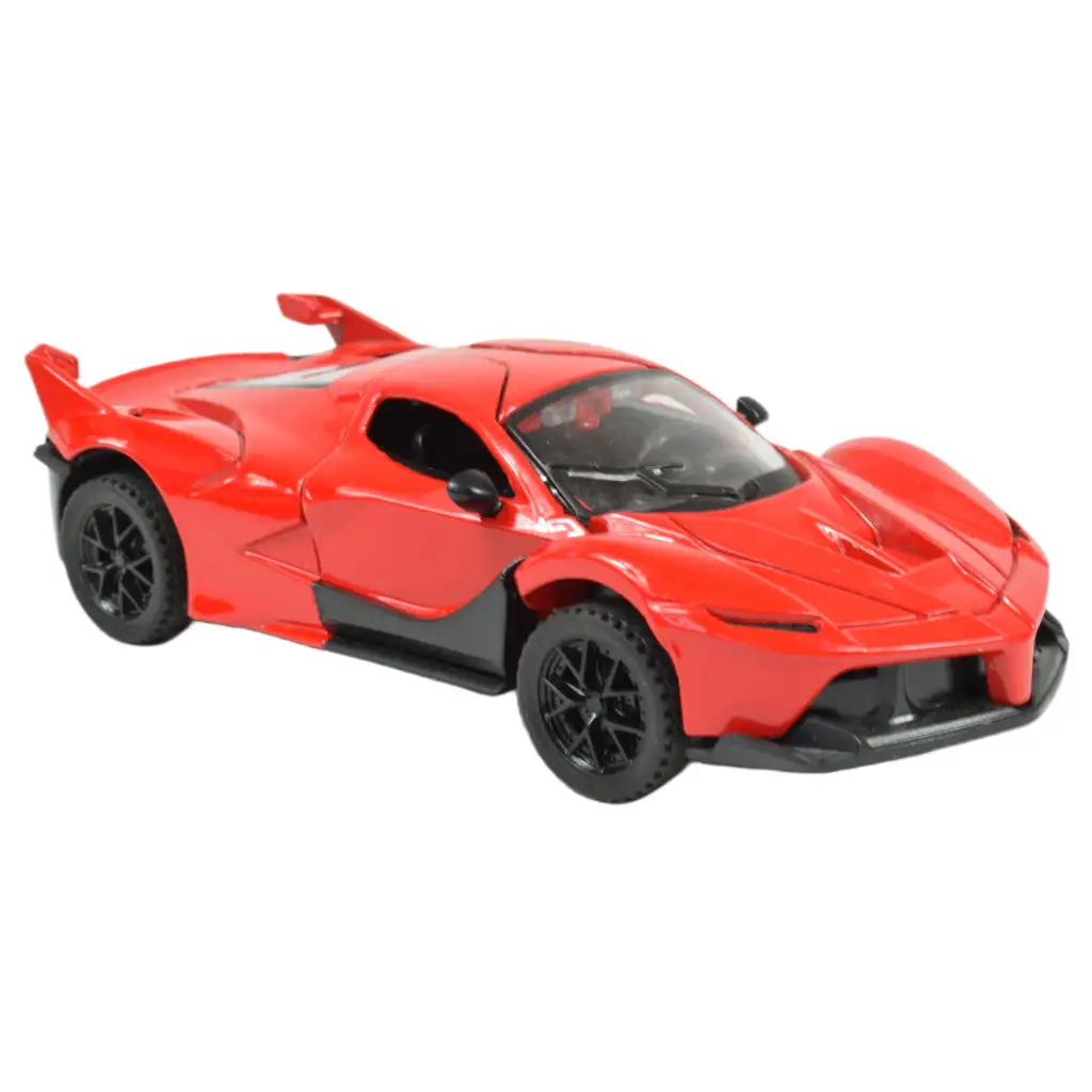 Die-Cast: Fém luxus sportautó nyitható ajtóval, többféle változatban 12cm 1db kép 5