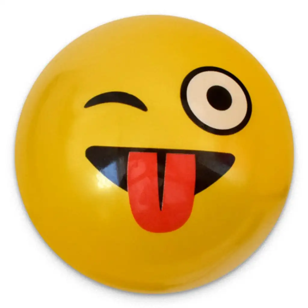 Smiley mintás gumilabda többféle változatban 23cm kép 5