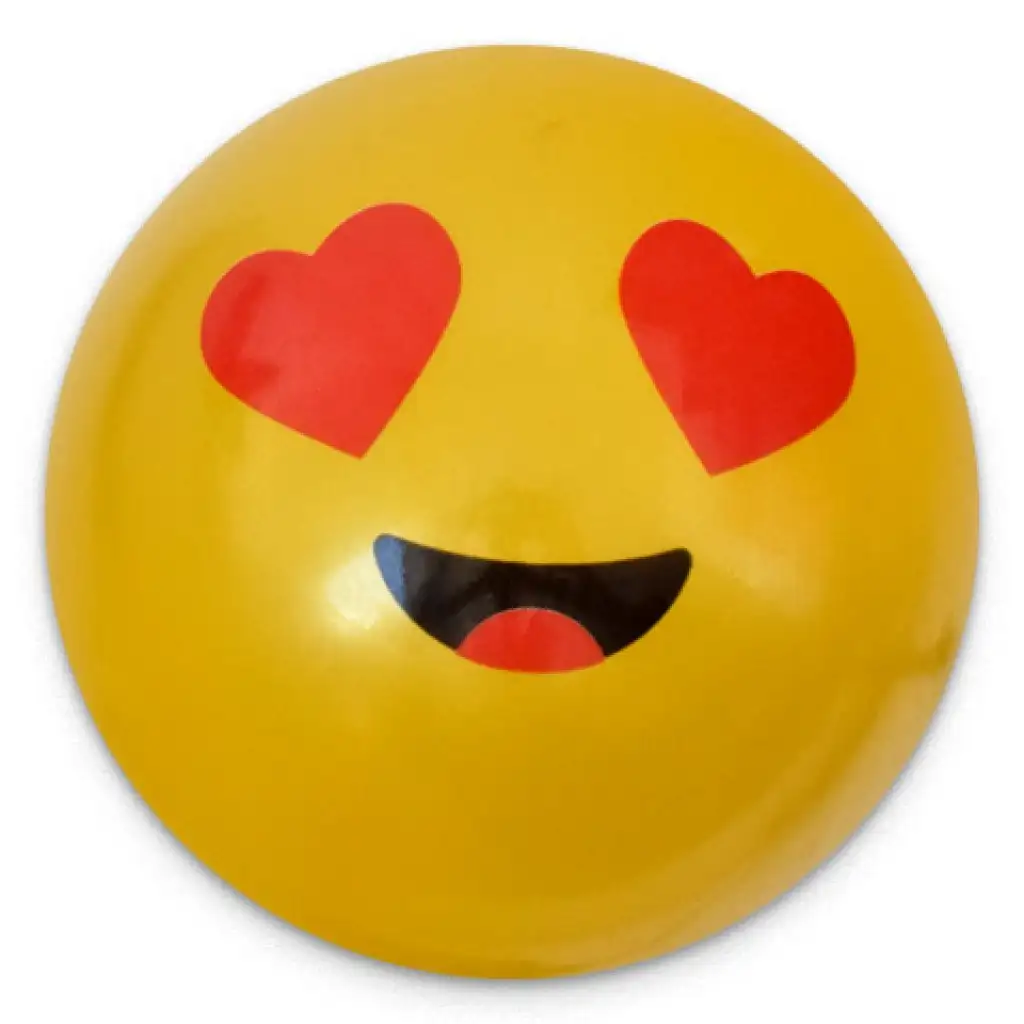 Smiley mintás gumilabda többféle változatban 23cm kép 8
