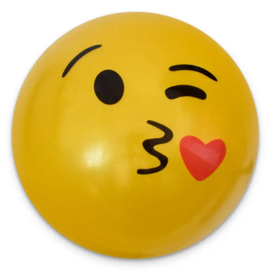 Smiley mintás gumilabda többféle változatban 23cm kép 10