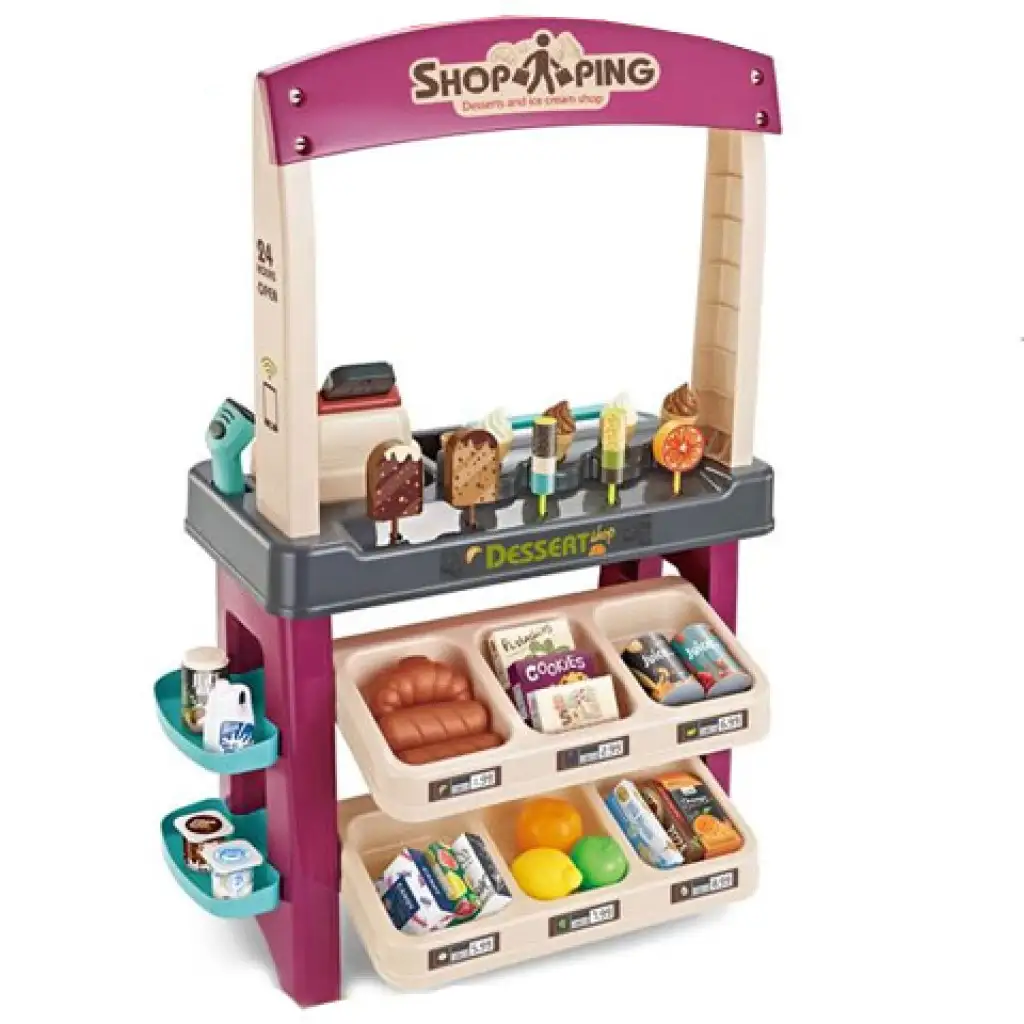 Szupermarket 55db-os játékszett fénnyel és hanggal