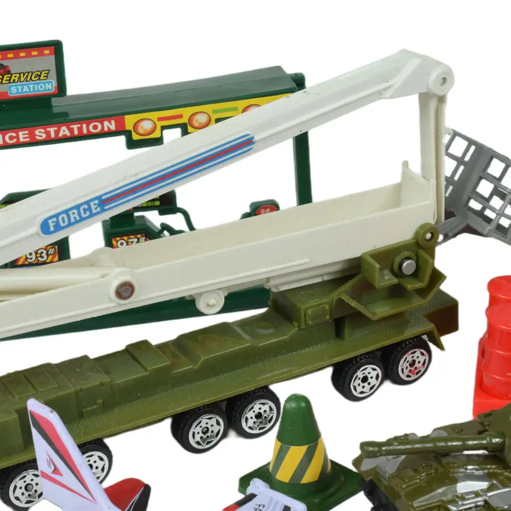 Super Army: Katonai játékszett fém járművekkel és lendkerekes repülővel kétféle változatban kép 9