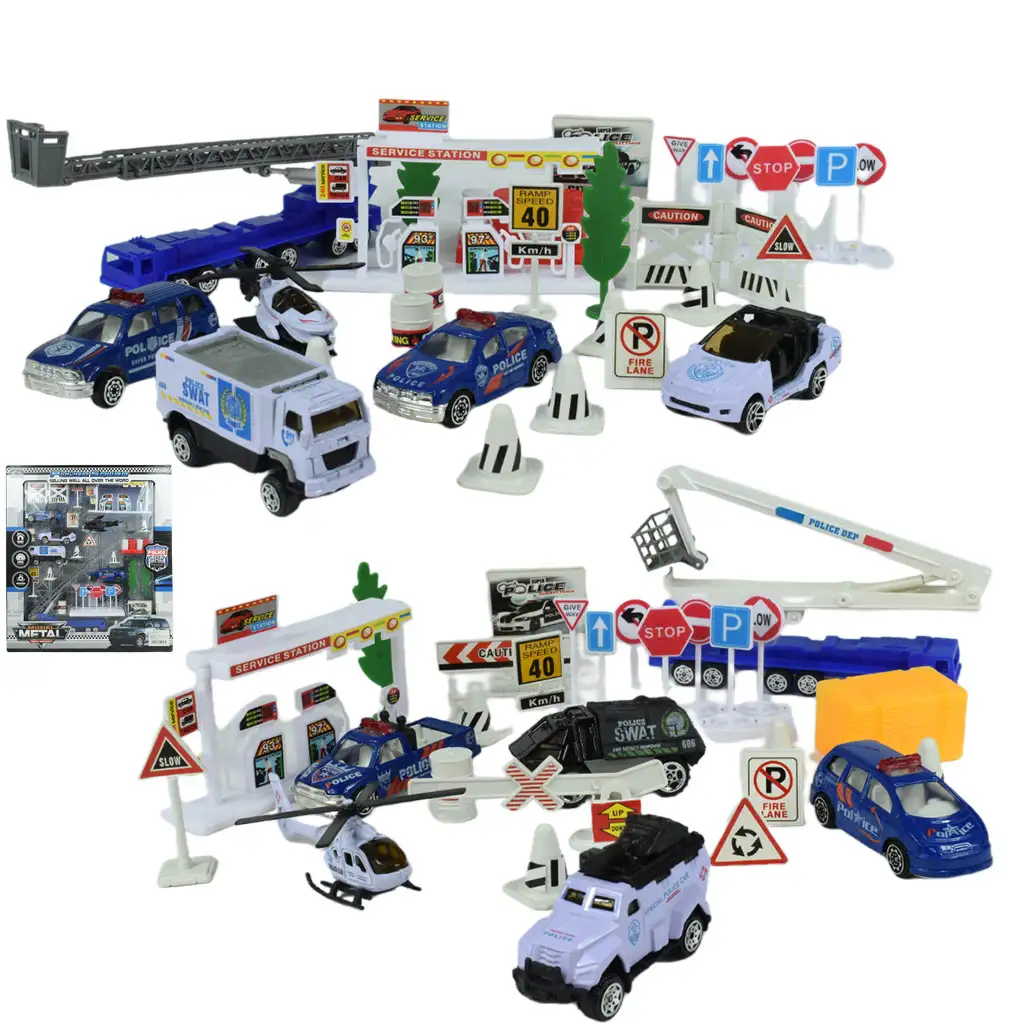 Police Squad: Rendőrségi játékszett járművekkel és kiegészítőkkel kétféle változatban