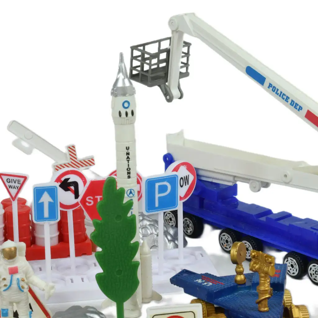 Space Team: Űr játékszett járművekkel, műholddal és kiegészítőkkel kép 4