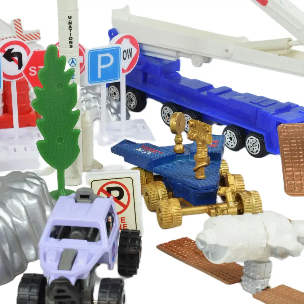 Space Team: Űr játékszett járművekkel, műholddal és kiegészítőkkel kép 5