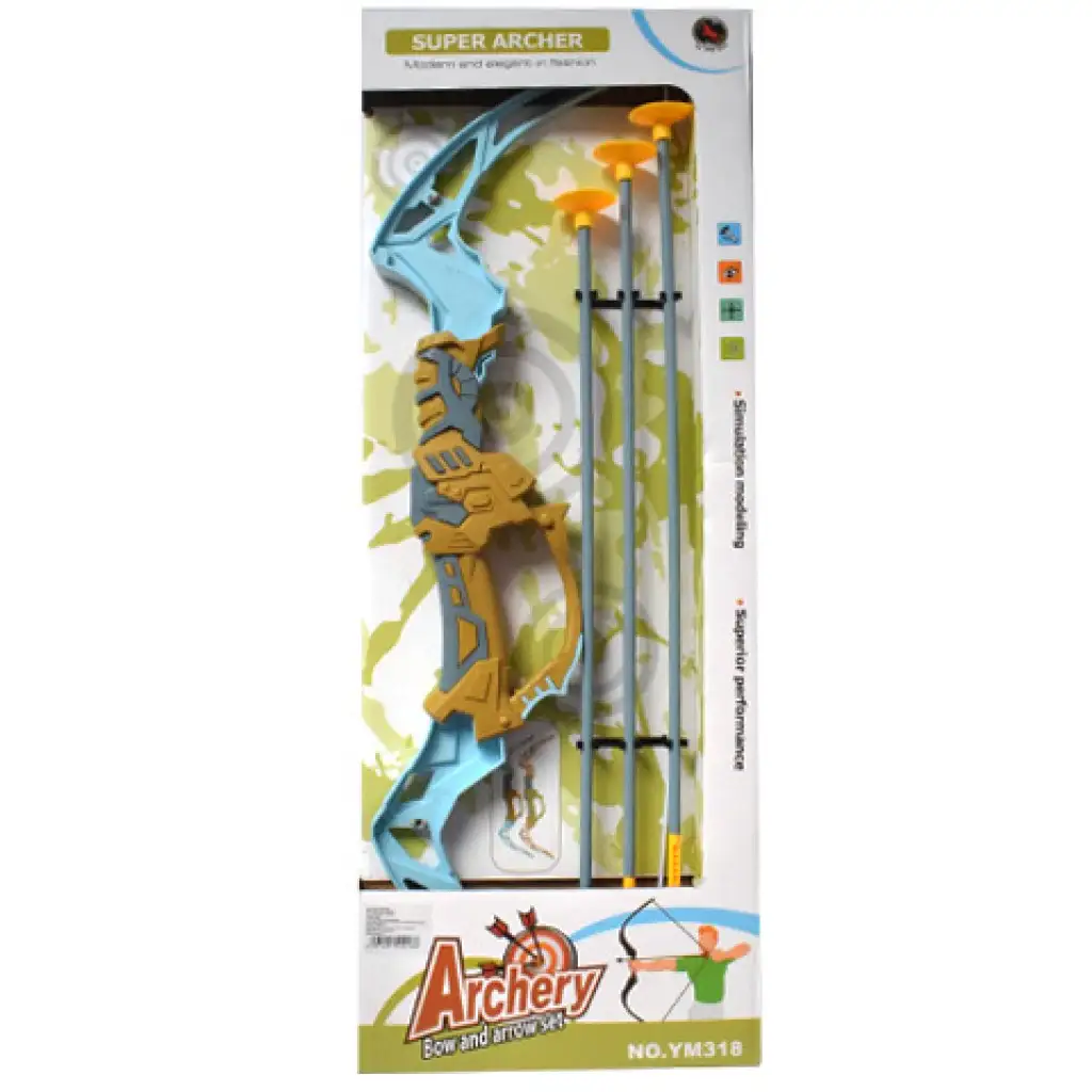 Íj szett tapadókorongos nyílvesszőkkel kétféle változatban 66cm kép 7