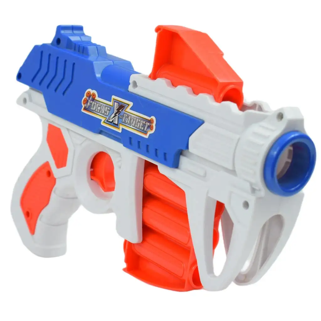 Dart League: Elektronikus forgó céltábla, manuális szivacslövő fegyverrel és lövvedékekkel kép 4