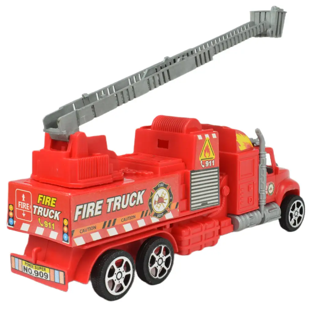 Fire Truck: Lendkerekes tűzoltósági kamion kétféle változatban 26cm kép 5