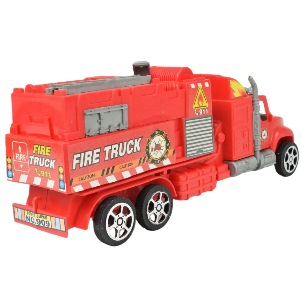 Fire Truck: Lendkerekes tűzoltósági kamion kétféle változatban 26cm kép 9